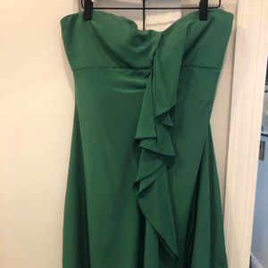 BCBGMAXAZRIA Strapless Green Cocktail Dress